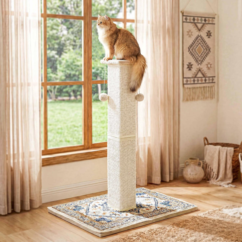 Tall Cat Scratching Post with Carpet F230756