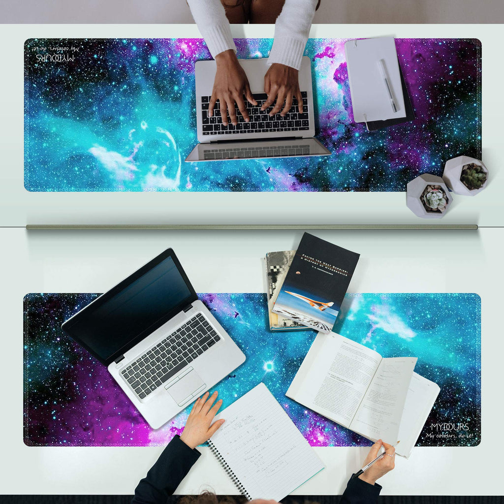 XXL Gaming Mouse Pad 48x16 Inches Fabric Non-Slip Rubber J522956