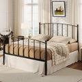 Full Size Black Metal Platform Bed Frame L62879