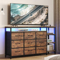 LED TV Stand Dresser with 9 Drawers F9185