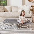 Portable Toddler Cot, Foldable Lightweight Travel Bed, Gray H35205