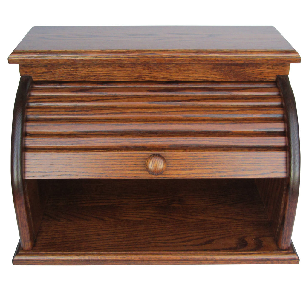 Oak Roll Top Bread Box Z35573