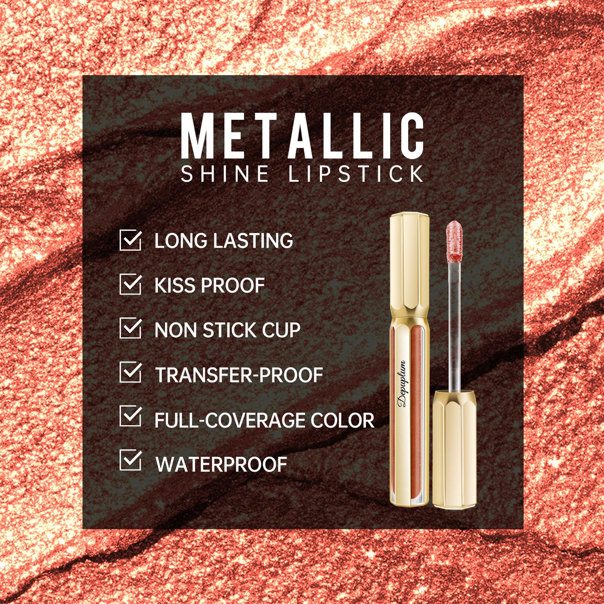 Metallic Reddish Brown Lipstick L863091